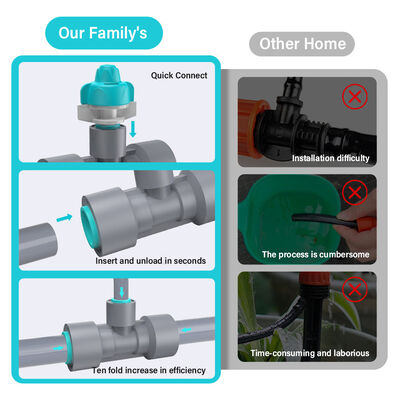 Système d'irrigation par micro-pulvérisation intelligent - Kit d'irrigation goutte à goutte automatique économe en eau avec installation facile à faire soi-même pour des applications polyvalentes