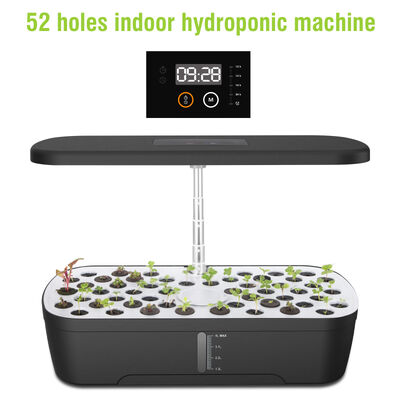 Système de jardin hydroponique d'intérieur 52-Pod avec éclairage de croissance intelligent et arrosage automatique pour la culture de légumes et d'herbes à la maison