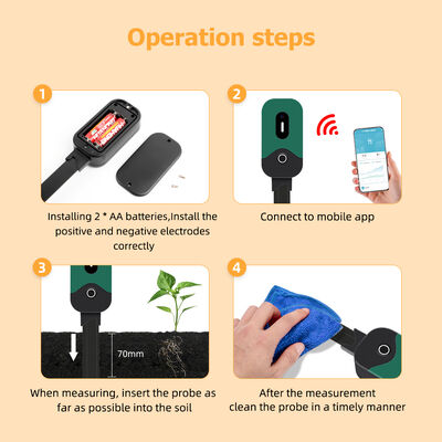 Smart Multifunctional Soil Sensor with Zigbee Connection and IP67 Waterproof for Plant Growth Monitoring