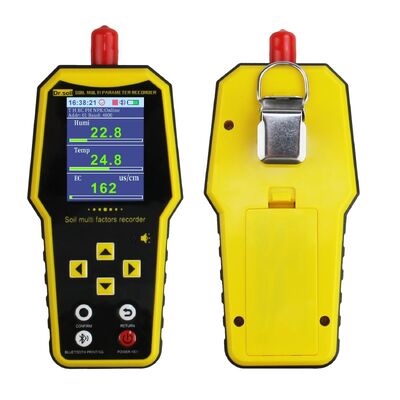 7-in-1 Portable Soil Fertility Meter with 5000mAh Lithium Battery and 1 Million Data Records for NPK, PH, EC, Temp & Humidity