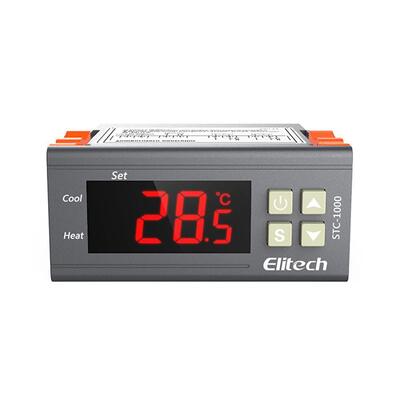 Contrôleur de température numérique de thermostat STC-1000 avec écran LCD de résolution 0,1°C et alarme haute température