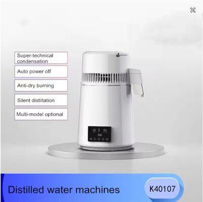 Machine à eau distillée Fuyao K40107 750W 4L en acier inoxydable SUS304 pour usage domestique, en laboratoire et dentaire