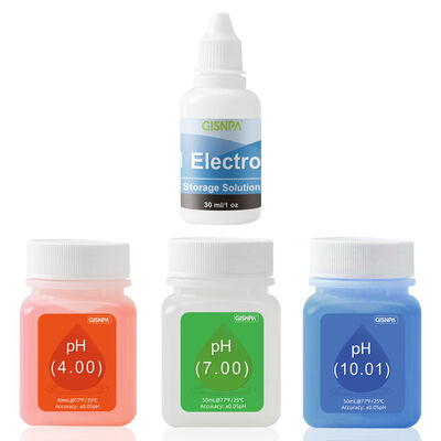 Solution de calibrage de pH et liquide pour électrode pour flacons de 50 ml et 30 ml avec support de personnalisation OEM