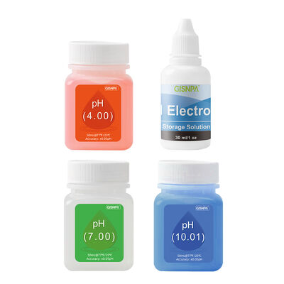 Solution de calibrage de pH et liquide pour électrode pour flacons de 50 ml et 30 ml avec support de personnalisation OEM