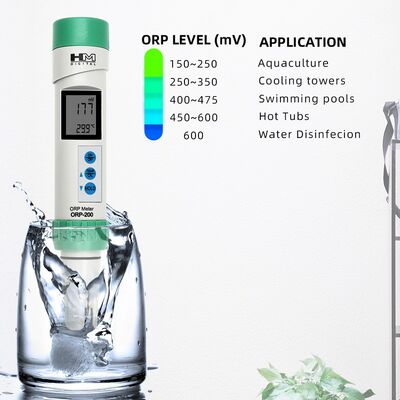 Testeur d'ORP étanche à l'eau avec étalonnage numérique et électrodes en platine amovibles pour l'analyse de la qualité de l'eau