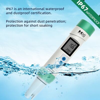 Testeur d'ORP étanche à l'eau avec étalonnage numérique et électrodes en platine amovibles pour l'analyse de la qualité de l'eau