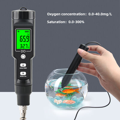 Mètre d'oxygène dissous portable à stylo avec une précision de 0,1 mg/l et ATC pour les aquariums et l'élevage de poissons