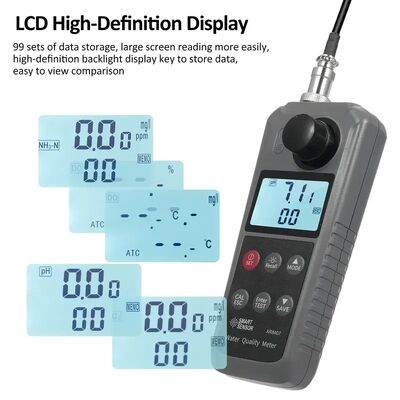 Capteur d'indexation optique de haute précision, compteur d'oxygène dissous doté d'une sonde externe et d'un compteur de qualité de l'eau portable compact