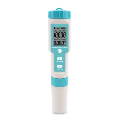 Compteur de qualité de l'eau multifonctionnel 7 en 1 avec conception de sonde détachable et boîtier imperméable IP67