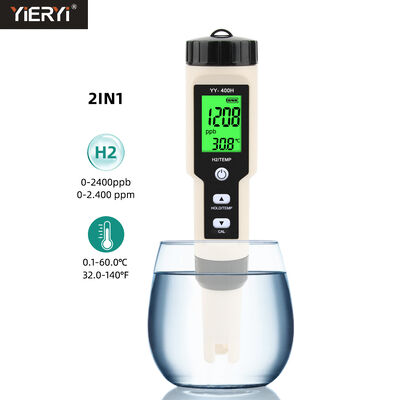 Plume numérique de test d'hydrogène avec double mesure et conception imperméable pour un test de qualité de l'eau de haute précision