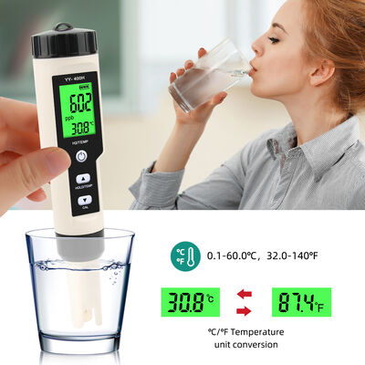 Plume numérique de test d'hydrogène avec double mesure et conception imperméable pour un test de qualité de l'eau de haute précision