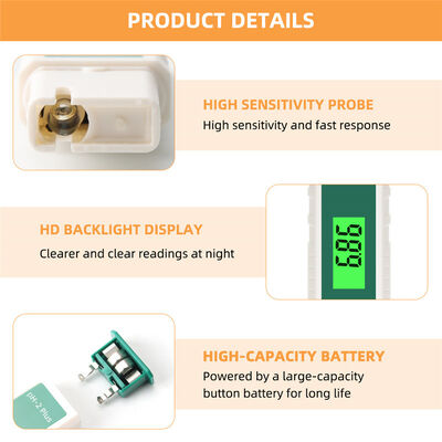 Pro Digital pH Meter with Backlit LCD Display, Power-off Data Storage, and 0.5 pH Accuracy for Water Quality Testing