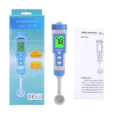 NEWEST Digital Waterproof Salinity Meter with High Accuracy and LCD Display for Kitchen Drinking Water and Food Processing