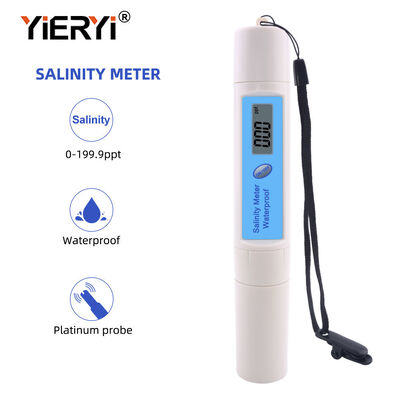 Waterproof Digital Salinity Meter with 0~199.9ppt Measurement Range and 0~50℃ Temperature Compensation