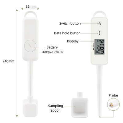 LCD Display Digital Salinity Meter with 0.1%~5% Measuring Range for Fish Farming and Drinking Water Testing