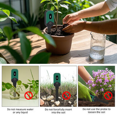 Tuya Smart Zigbee Tester Soil Sensor Température Humidité Illuminance Instrument de mesure de l'humidité du sol Zigbee
