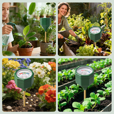 YIERYI, mesureur d'humidité analogique sans batterie avec sonde métallique de précision 0-10 échelle d'hygromètre pour l'élevage de plantes en pot de jardin