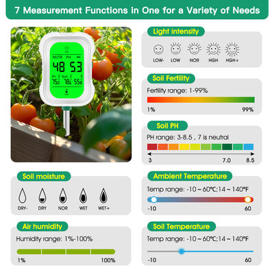 Testeur de sol de précision 7 en 1 pour une santé optimale des plantes pour les jardiniers