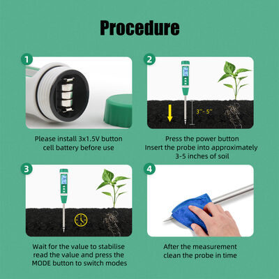 Testeur numérique de la salinité du sol pour jardinerie