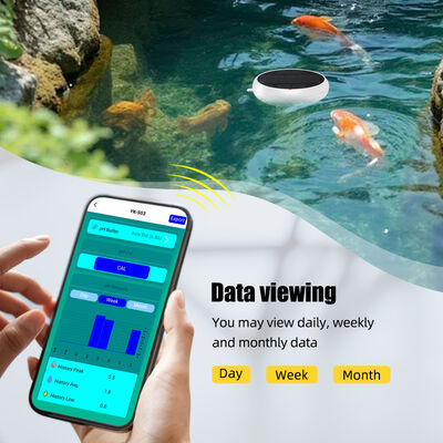 Chloromètre flottant étanche à l'eau Wifi 7 en 1 avec Smart Hub Salt/EC/TDS/ORP&Temp USB Le pH-mètre solaire pour piscines