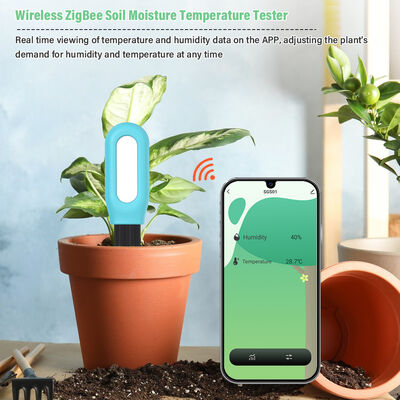 Moniteur intelligent sans fil de température d'humidité du sol ZigBee pour les plantes contrôlées par application