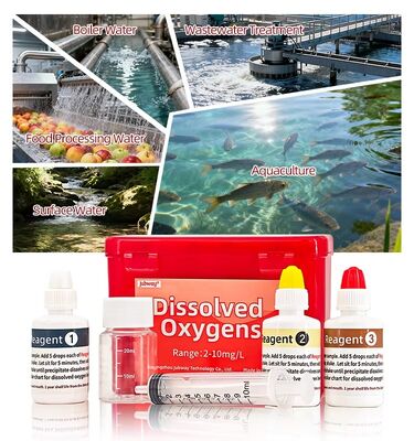 YIERYI Kit de test d'oxygène dissous 2 à 10 mg/l 120 tests pour la surveillance industrielle de la qualité de l'eau en aquaculture