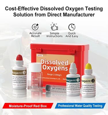 YIERYI Kit de test d'oxygène dissous 2 à 10 mg/l 120 tests pour la surveillance industrielle de la qualité de l'eau en aquaculture
