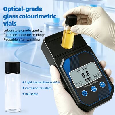 YIERYI Testeur photométrique portable et précis de la qualité de l'eau pour le pH, le chlore résiduel, le chlore total