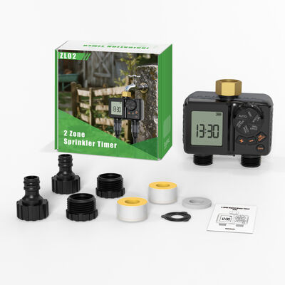 Températeur d'irrigation numérique rechargeable Connecteur en laiton lourd Contrôleur automatique d'arrosage avec suppression manuelle
