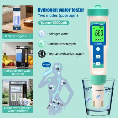 Stylo de test de qualité de l'eau YY-1010S 10-en-1 PH TDS EC Salinité ORP H2 S G Température Chlore Résistivité
