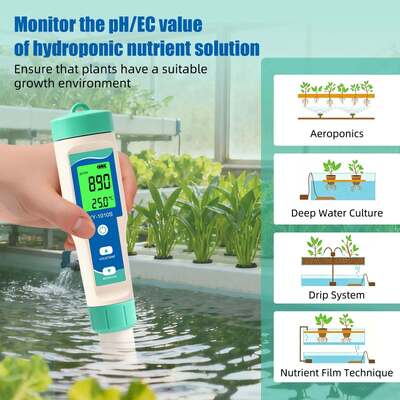 Stylo de test de qualité de l'eau YY-1010S 10-en-1 PH TDS EC Salinité ORP H2 S G Température Chlore Résistivité