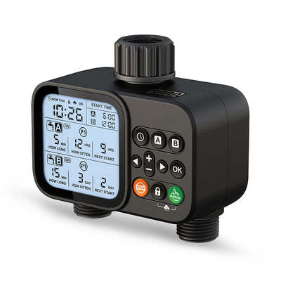 Températeur d'eau numérique pour tuyau de jardin Températeur d'irrigation automatique avec mode d'irrigation manuel automatique