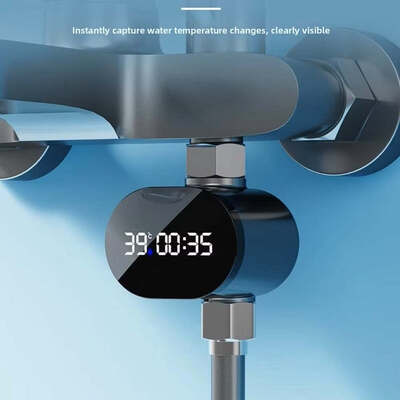 Production d'hydroélectricité, thermomètre à eau universel pour pommeau de douche, bain de bébé, bain d'enfants, écran d'affichage numérique LED visuel domestique
