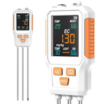 10 in 1 Color Screen Soil Tester, PH,EC,N P K,Temp,Moisture,Light  Humidity