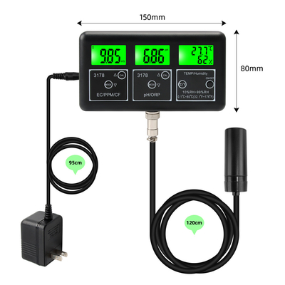 Utilisation numérique en laboratoire industriel du compteur de qualité de l'eau EC/PPM/pH/ORP/Temp