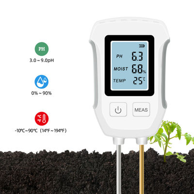 Testeur de sol: pH, humidité et température 3 en 1 pour les plantes saines