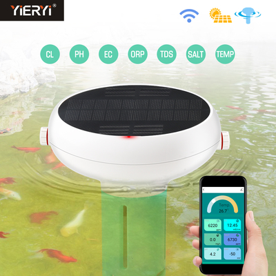 Mètre de pH de piscine flottante Zigbee WiFi sans fil avec énergie solaire pour piscines