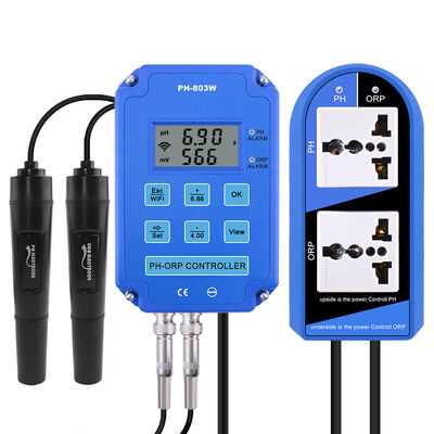 Contrôleur redox PH ORP de sortie WiFi avec sonde BNC remplaçable et électrodes doubles pour la culture hydroponique d'aquarium