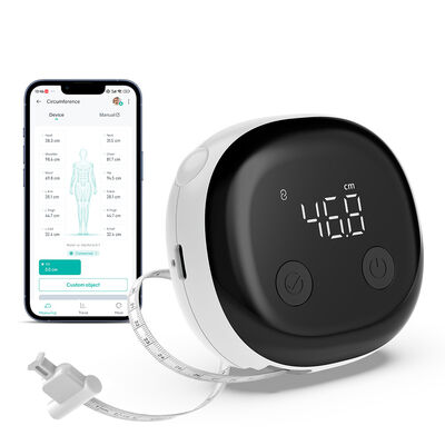 Tape de mesure du corps Bluetooth intelligente avec une précision de ±0,2%, type C rechargeable et écran LED pour des mesures précises