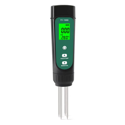 Outil de mesure agricole pour le jardinage en pot Conductivité du sol 3 en 1 Ecmètre de température du sol Humidité du sol Testeur