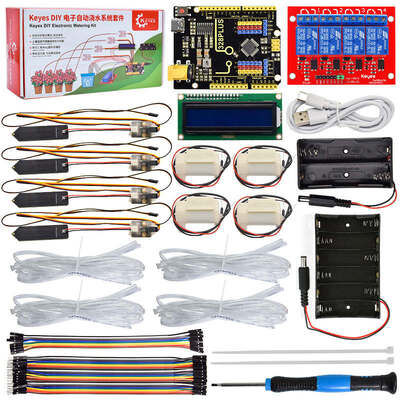 Kit d'arrosage automatique DIY Compatible avec Arduino pour les compétitions de fabrication Éducation STEAM Apprentissage mixte de programmation