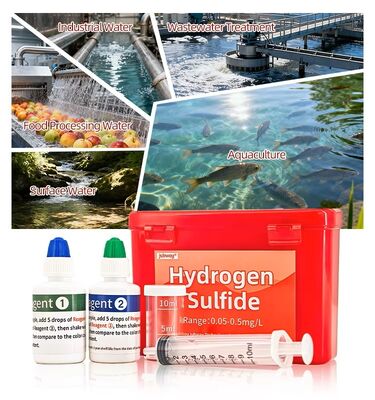 Kit de test du sulfure d'hydrogène, Kit de réactif de détection de la qualité de l'eau