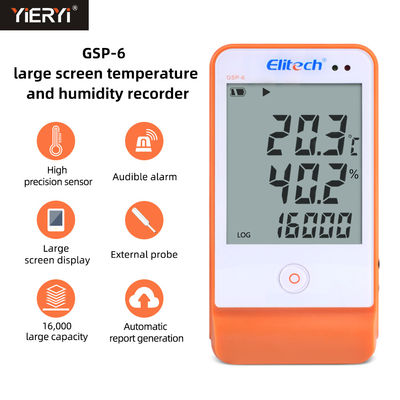 Enregistreur d'enregistreur de données d'humidité de la température de système de préférences généralisées 6 USB pour le transport réfrigéré de chaîne du froid